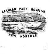 Lachlan Park Hospital, New Norfolk, identification stamp